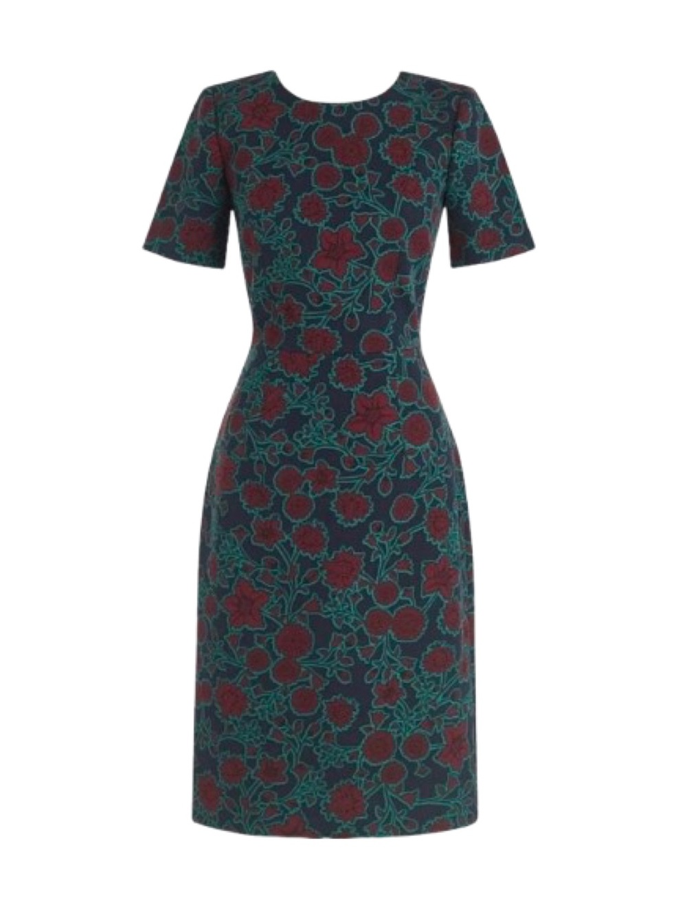 J. Crew ♡ Short-Sleeved Sheath Dress